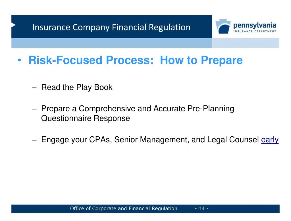 insurance company financial regulation 13