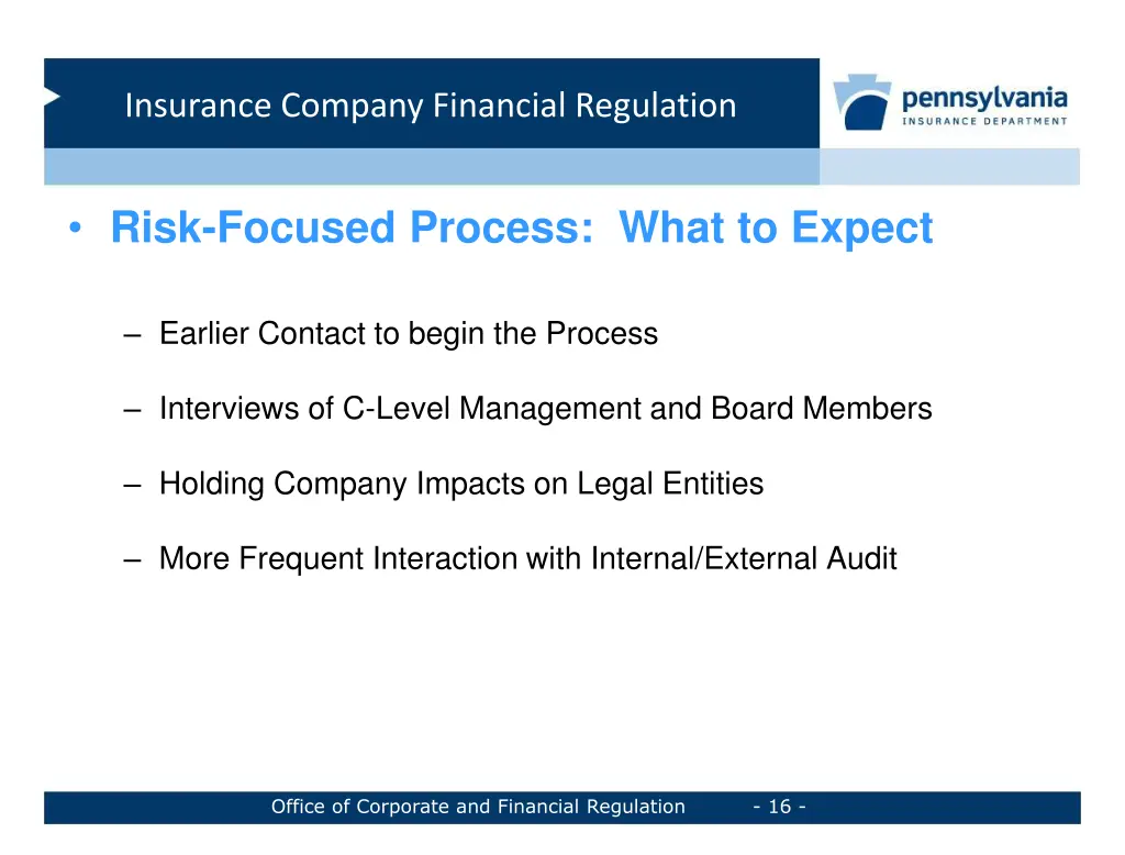 insurance company financial regulation 15