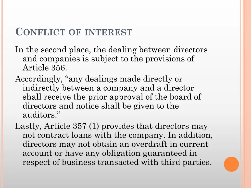 c onflict of interest 1