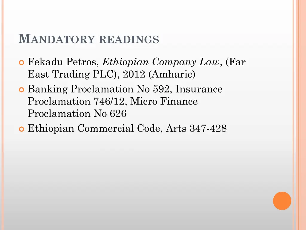m andatory readings 1