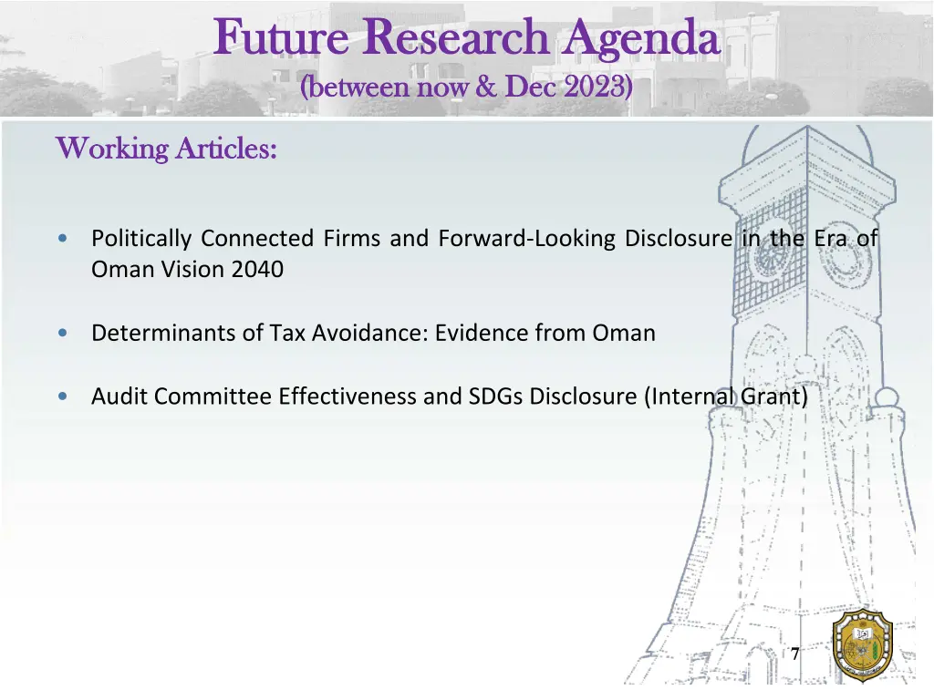 future research agenda future research agenda 1