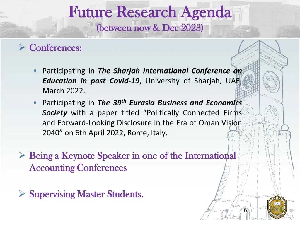 future research agenda future research agenda
