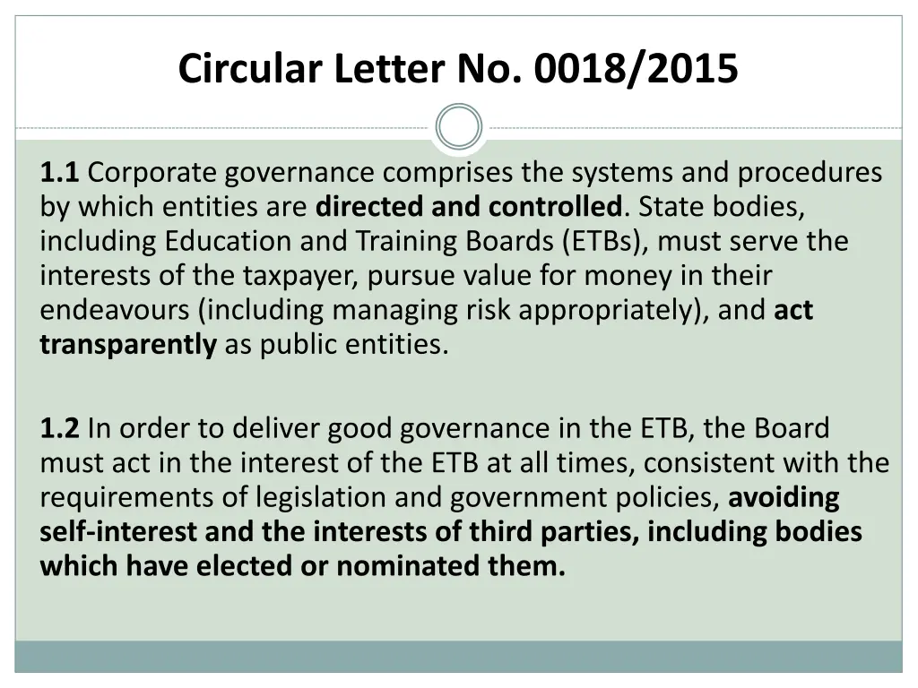 circular letter no 0018 2015