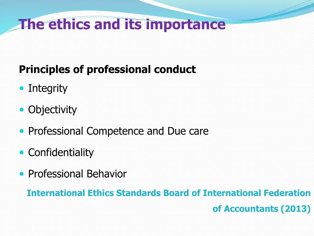 the ethics and its importance