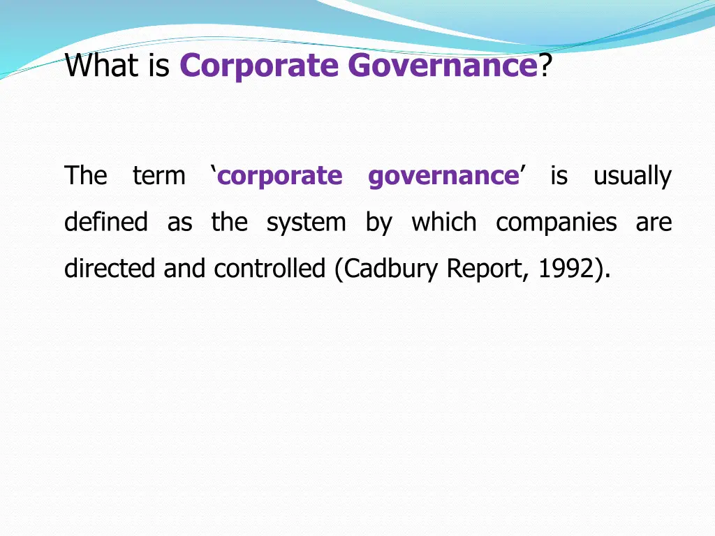 what is corporate governance