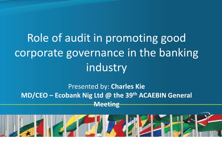 role of audit in promoting good corporate