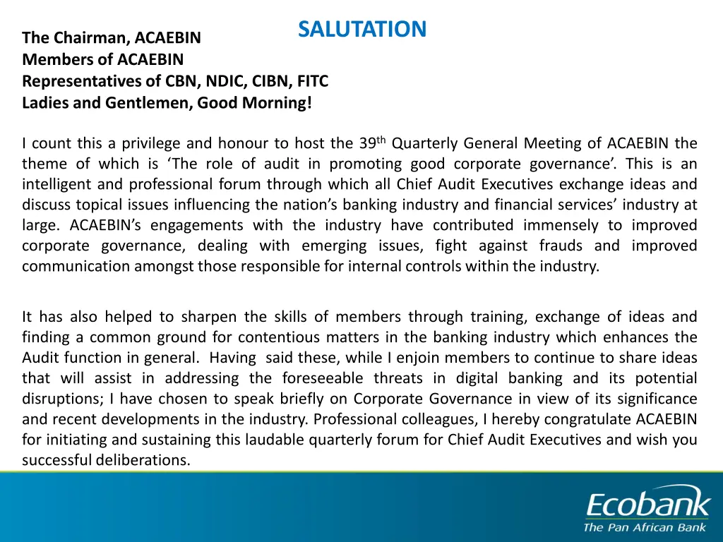 salutation