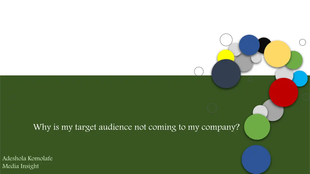 why is my target audience not coming to my company