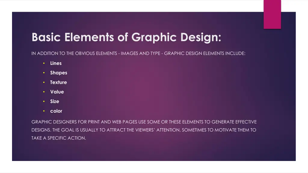 basic elements of graphic design