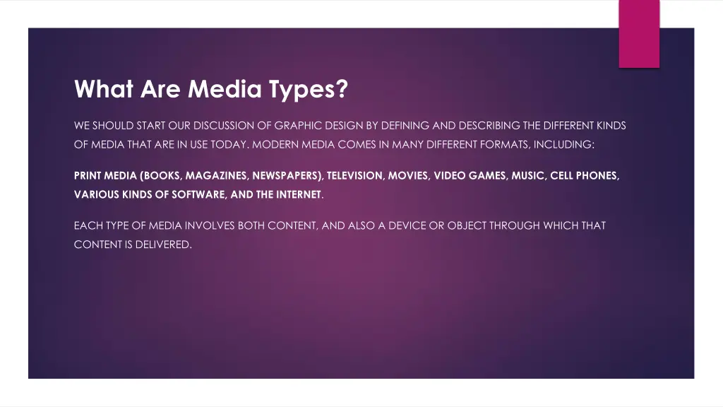 what are media types
