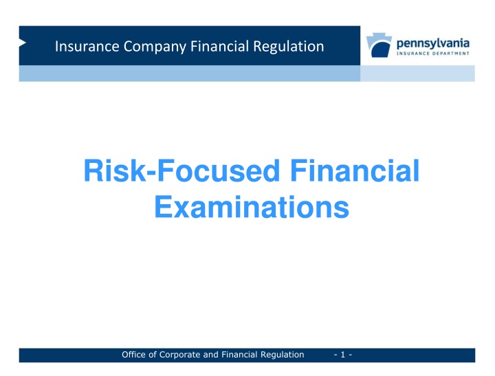 insurance company financial regulation