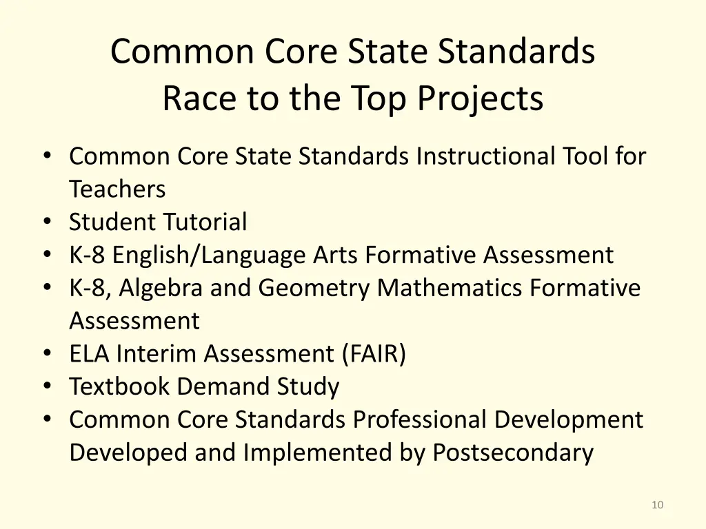common core state standards race