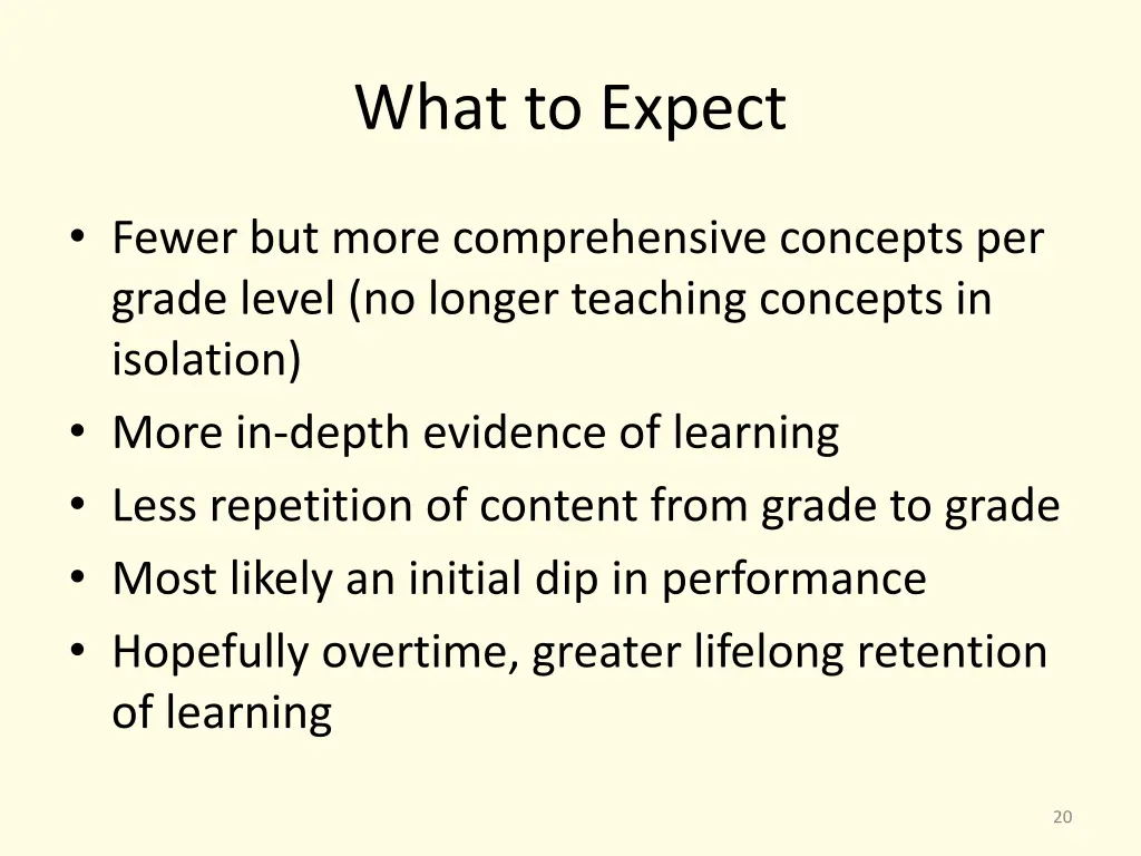 what to expect