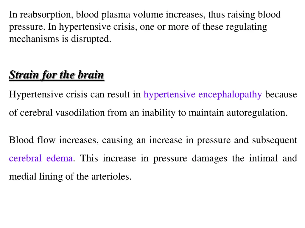 in reabsorption blood plasma volume increases