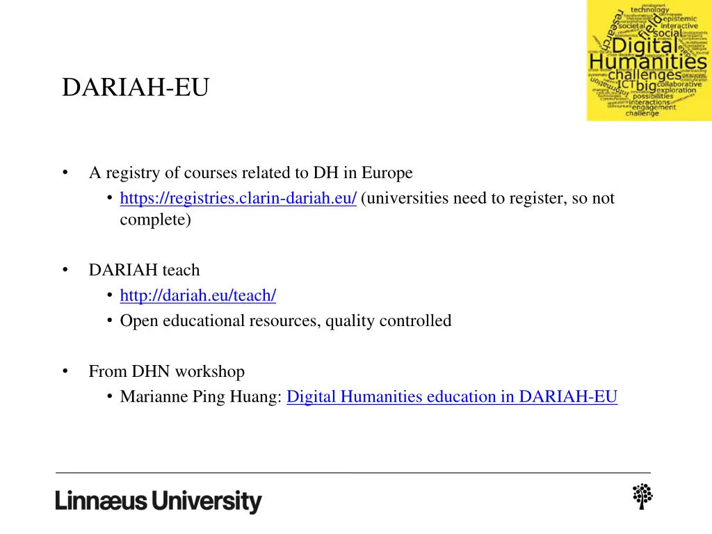 dariah eu