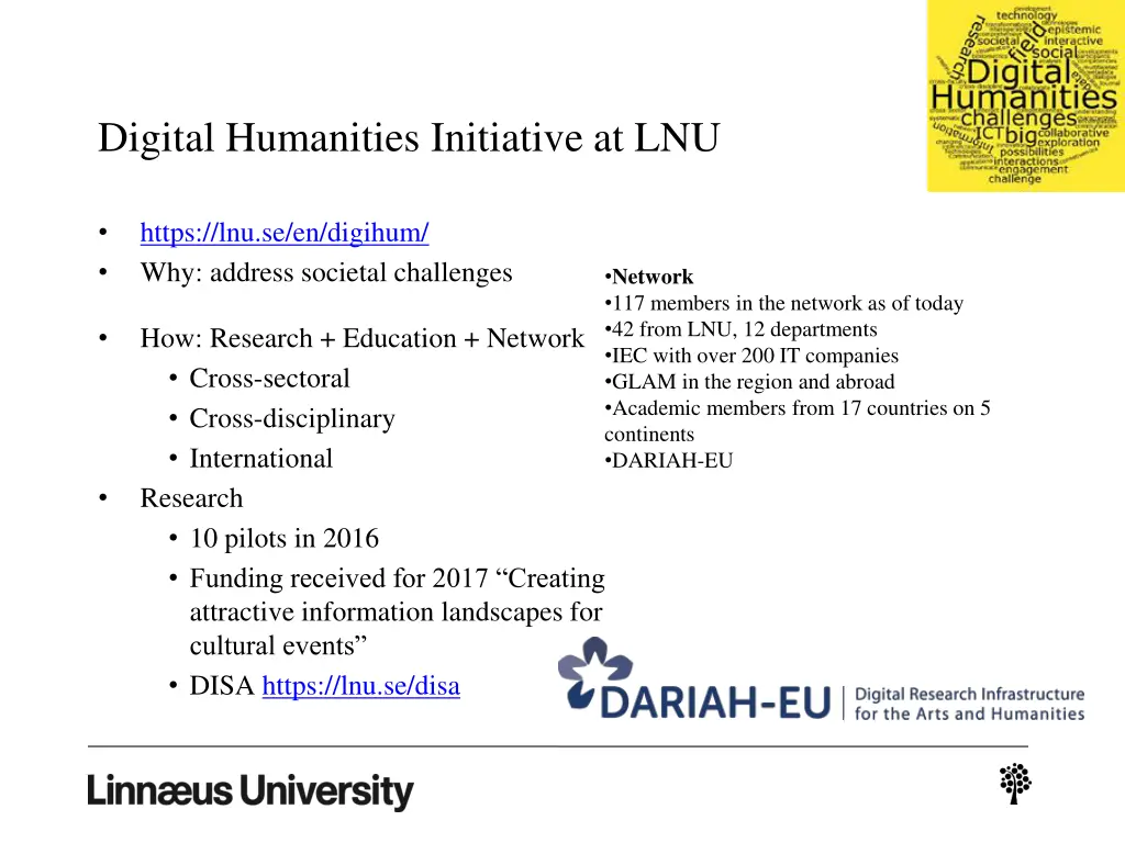 digital humanities initiative at lnu