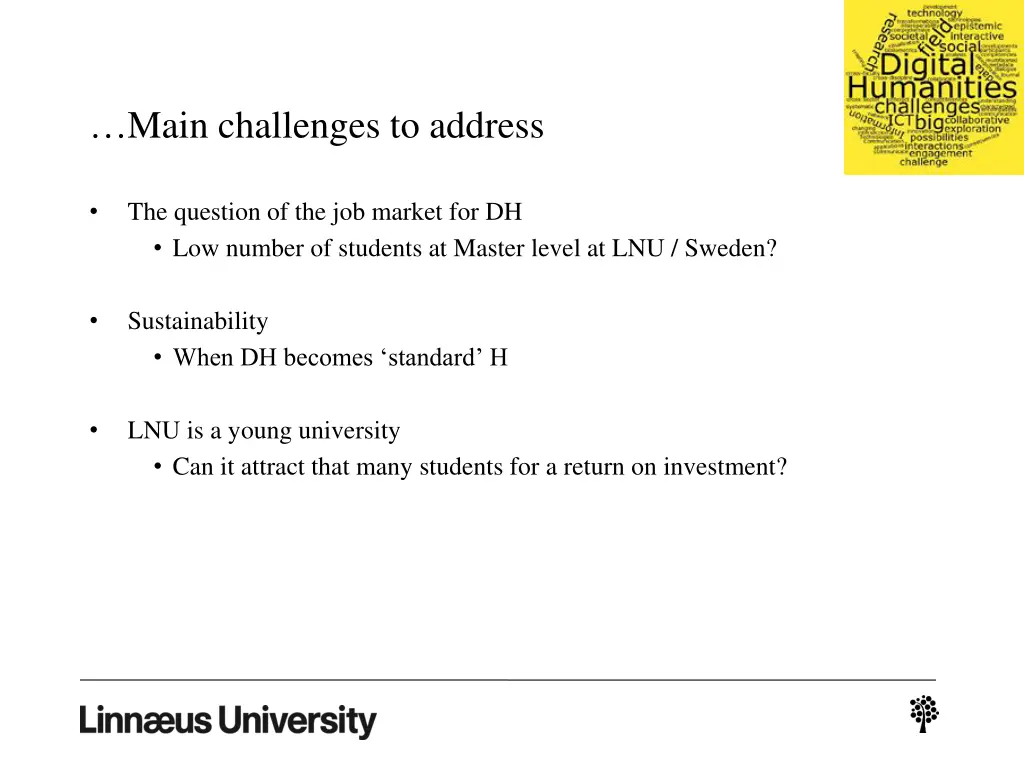 main challenges to address 1
