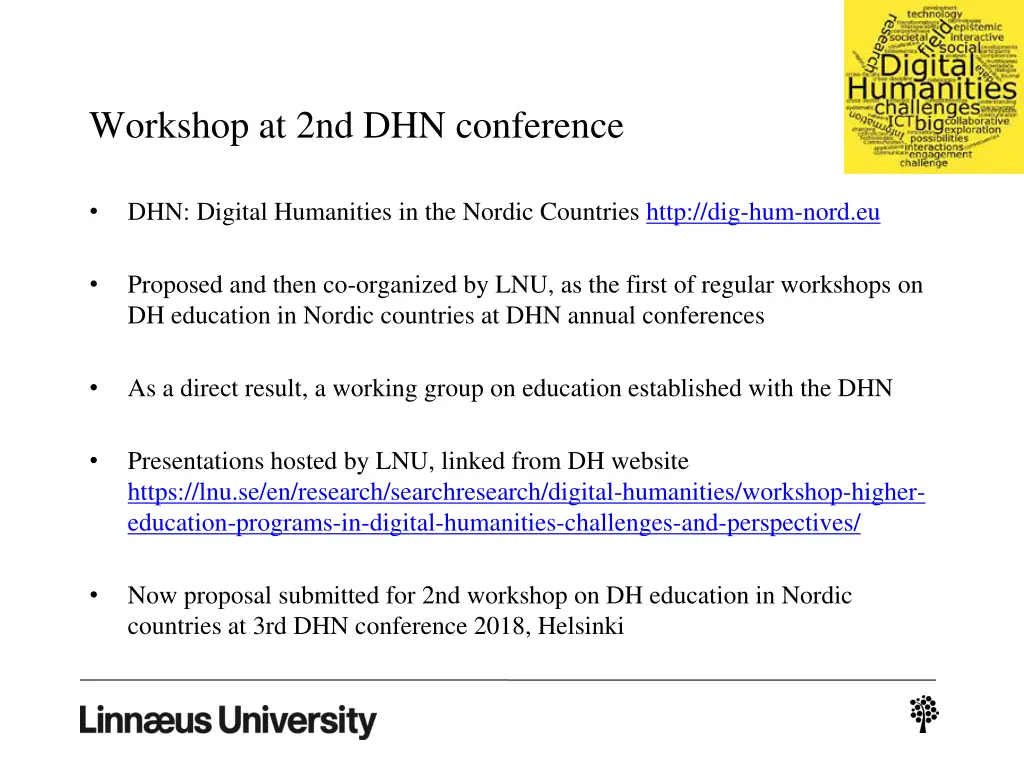 workshop at 2nd dhn conference