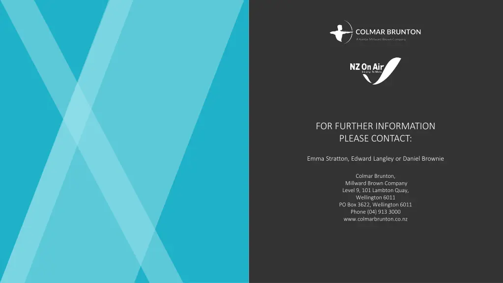 for further information please contact