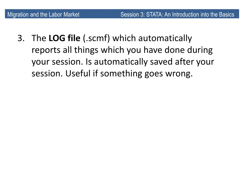 structure of stata three files migration