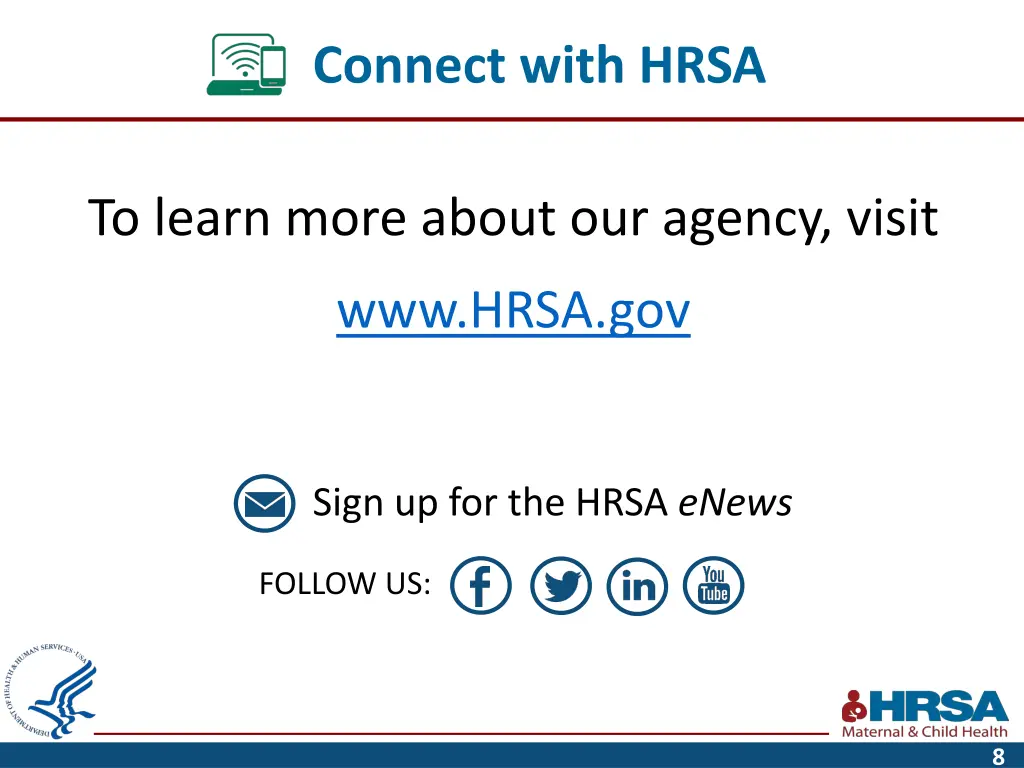 connect with hrsa