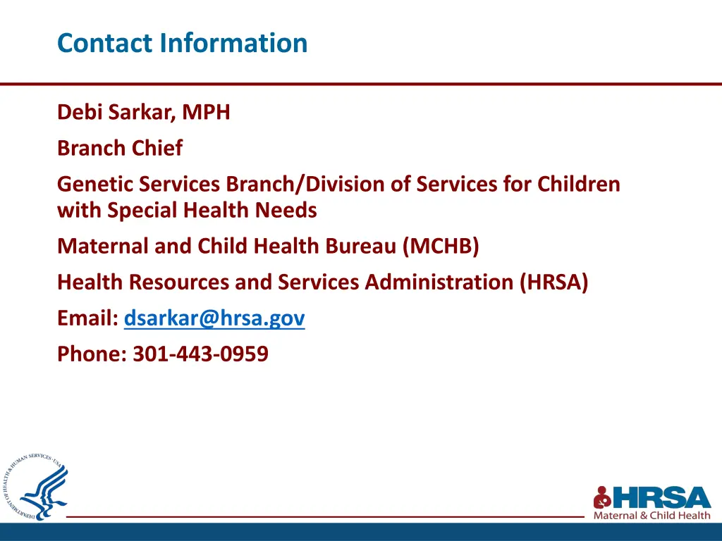 contact information