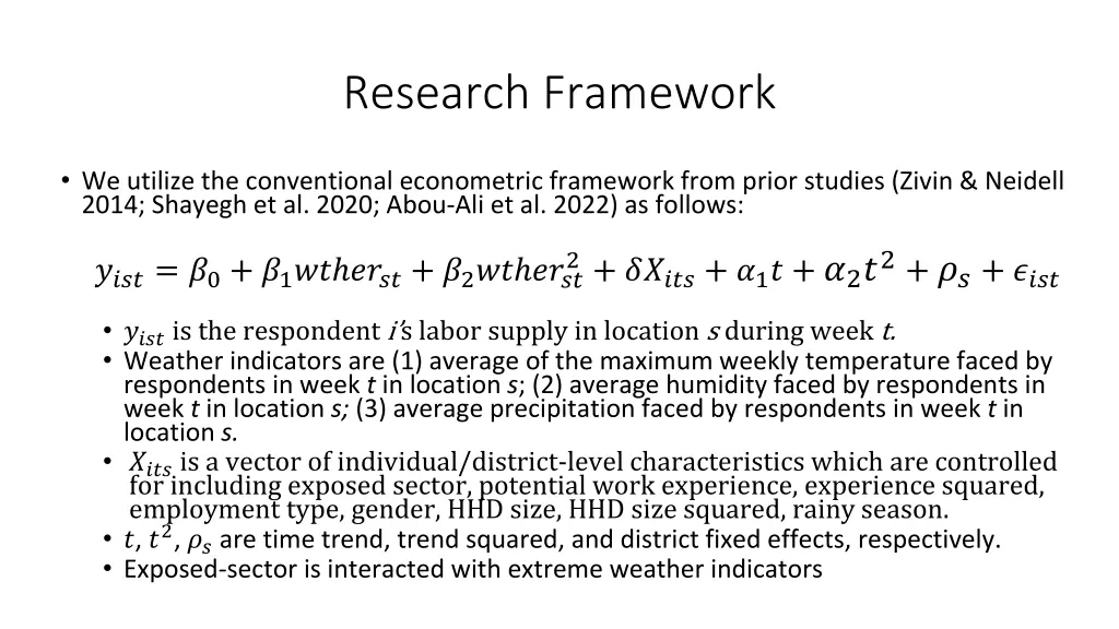 research framework