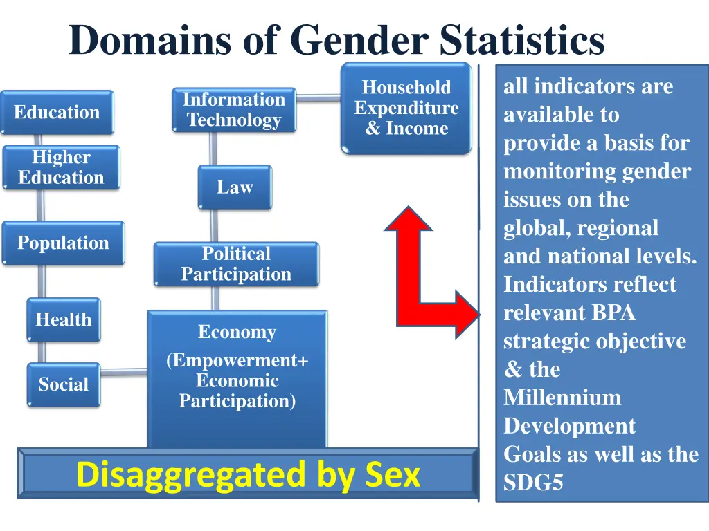 domains of gender statistics
