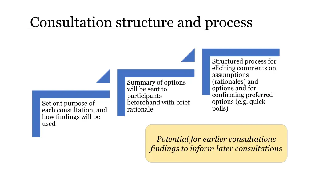 consultation structure and process