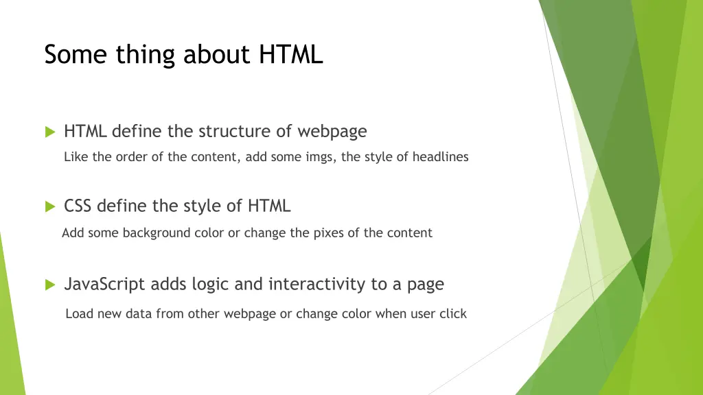 some thing about html