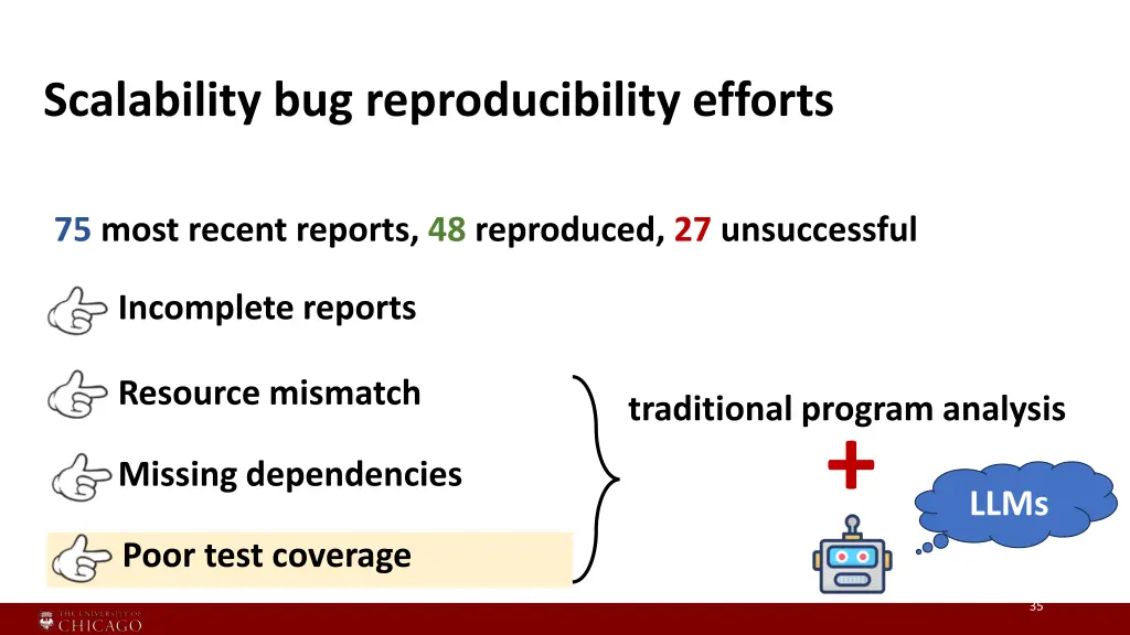 scalability bug reproducibility efforts 6