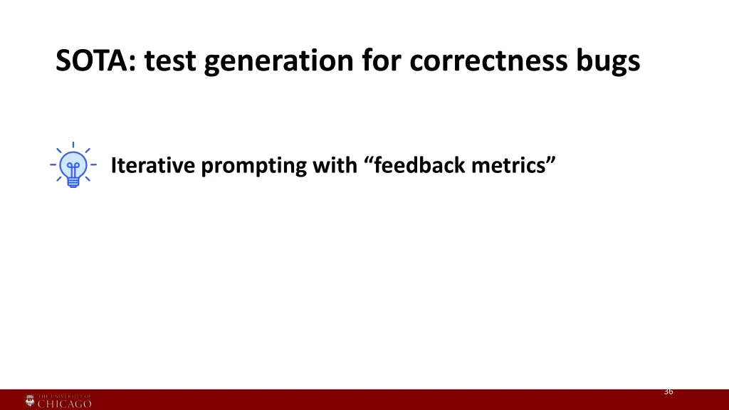 sota test generation for correctness bugs