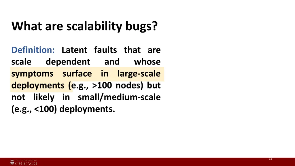 what are scalability bugs 1