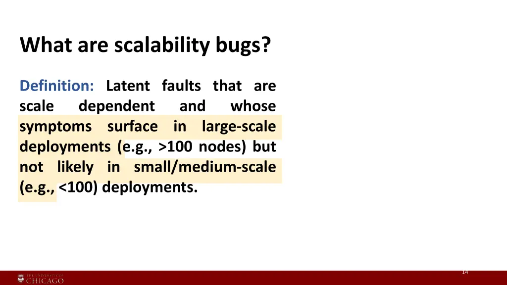 what are scalability bugs 2