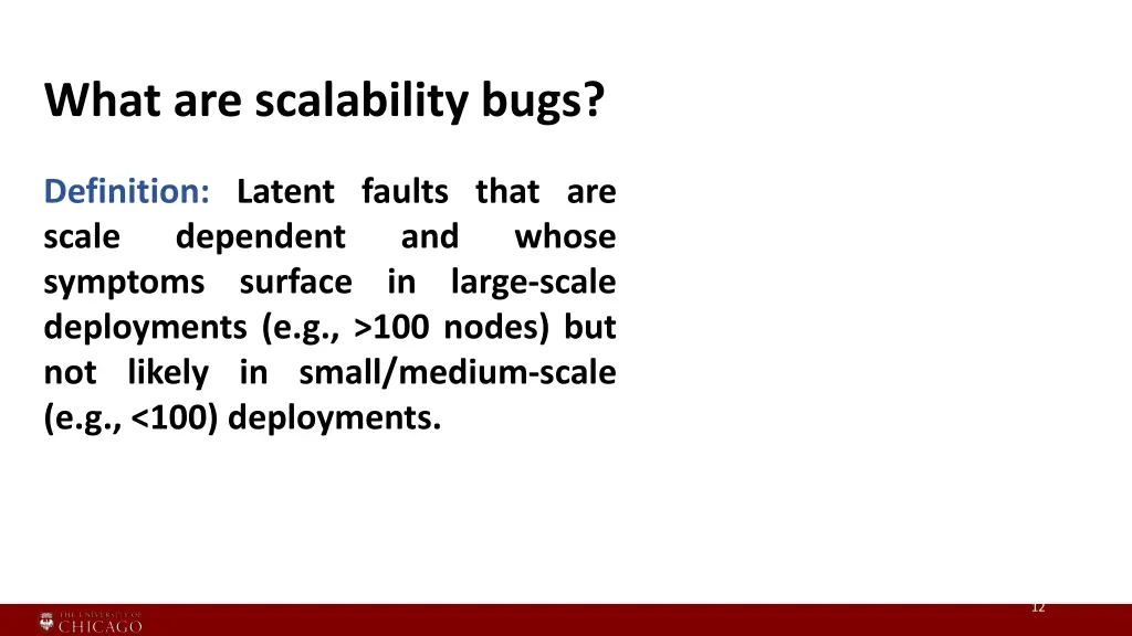 what are scalability bugs