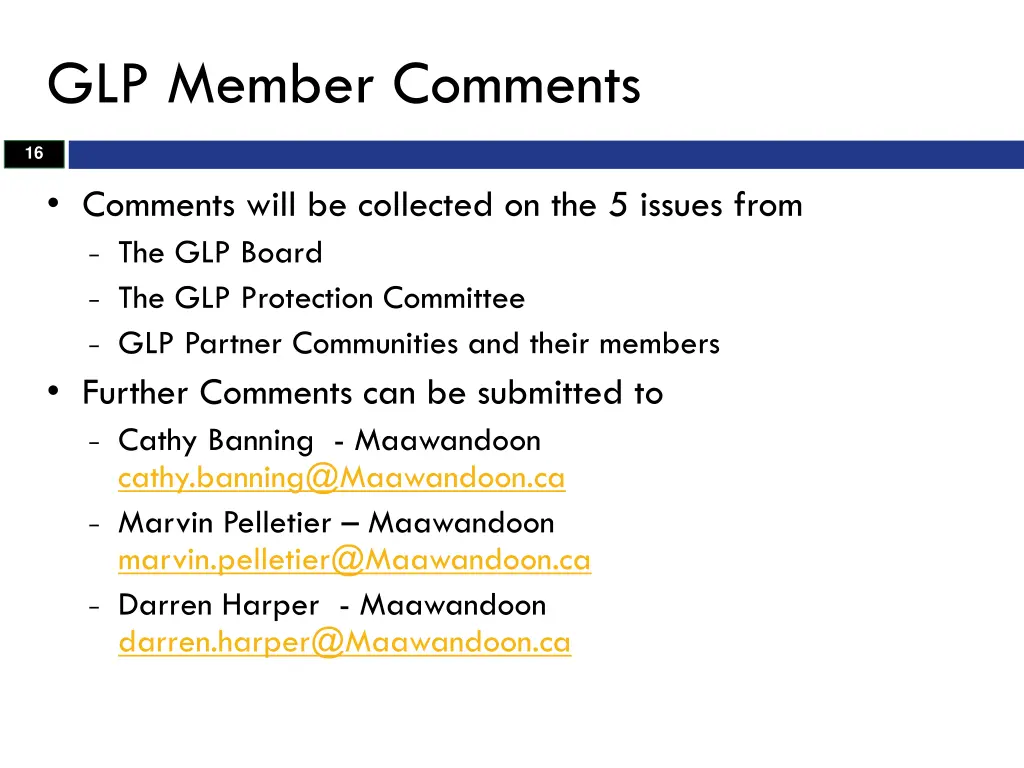 glp member comments