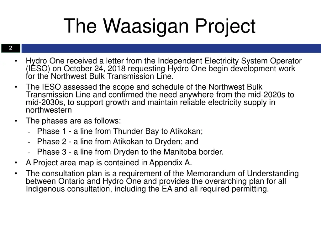 the waasigan project