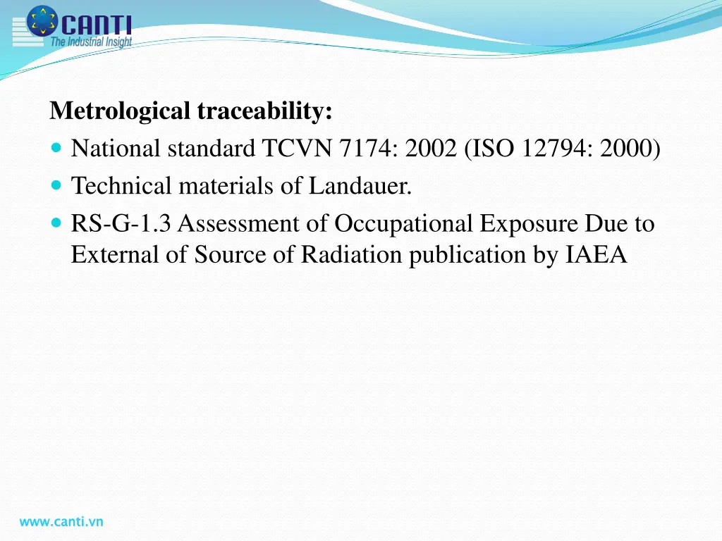 metrological traceability national standard tcvn
