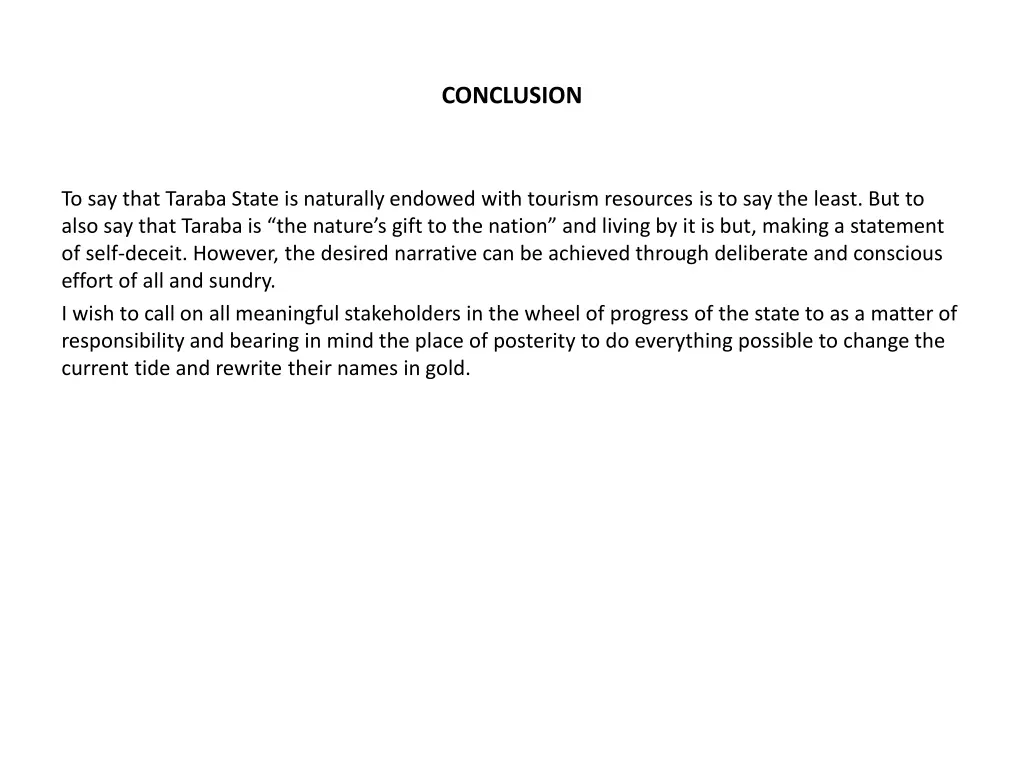conclusion