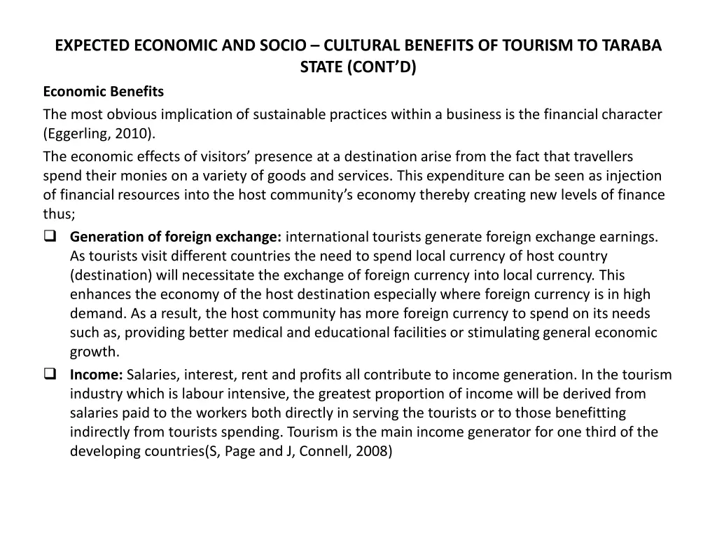 expected economic and socio cultural benefits 2