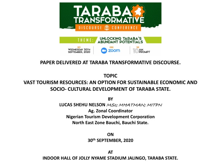 paper delivered at taraba transformative discourse