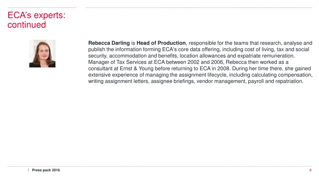 eca s experts continued