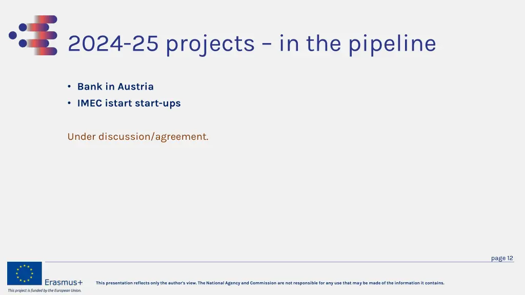 2024 25 projects in the pipeline