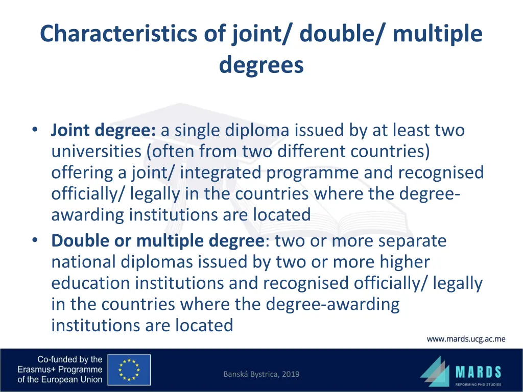 characteristics of joint double multiple degrees