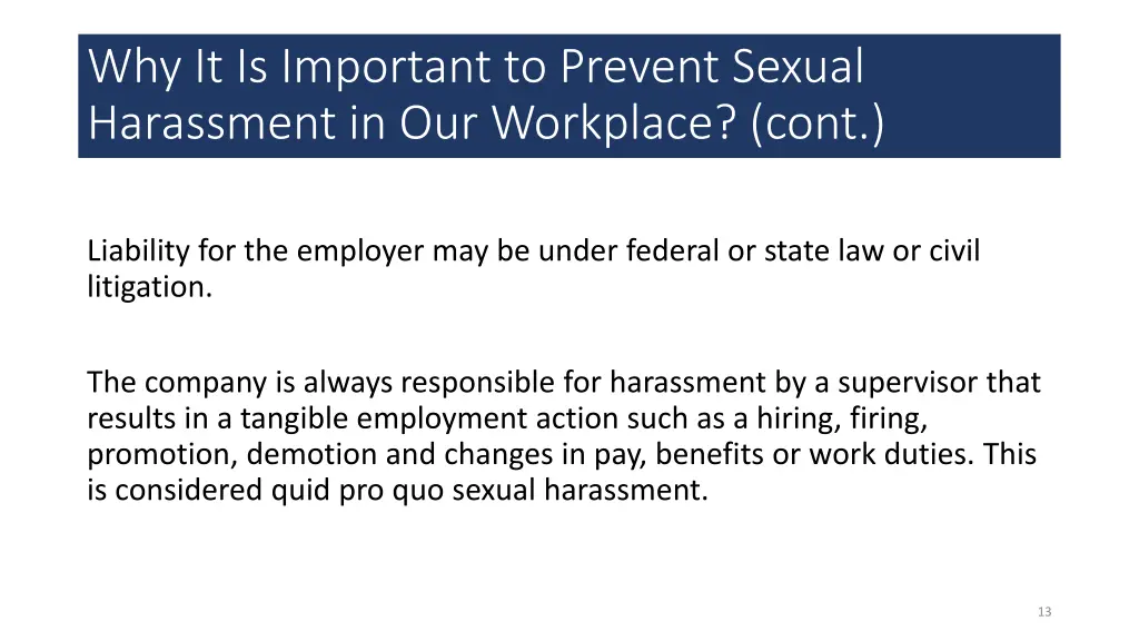 why it is important to prevent sexual harassment 1