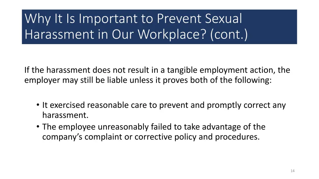 why it is important to prevent sexual harassment 2
