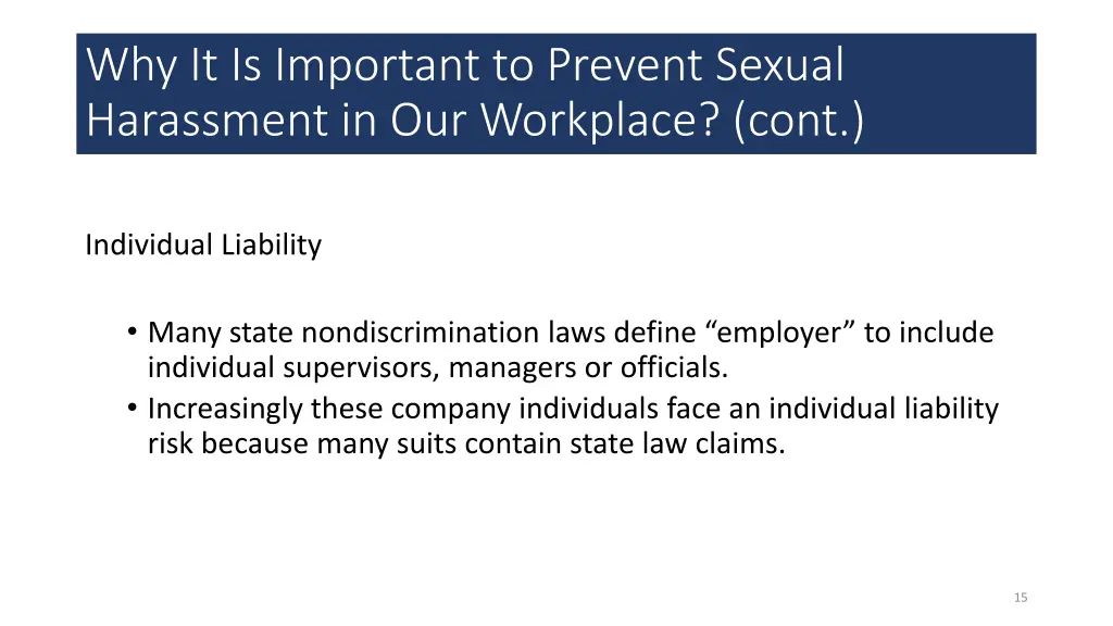 why it is important to prevent sexual harassment 3