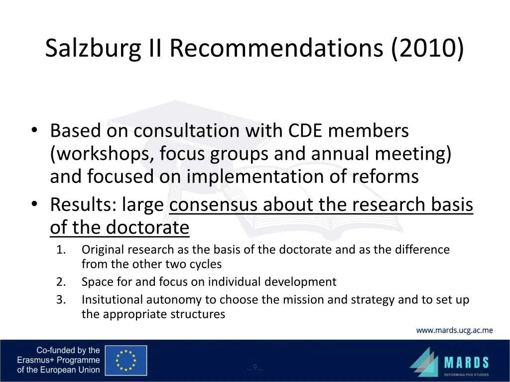 salzburg ii recommendations 2010