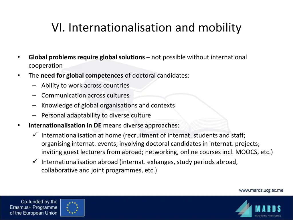 vi internationalisation and mobility