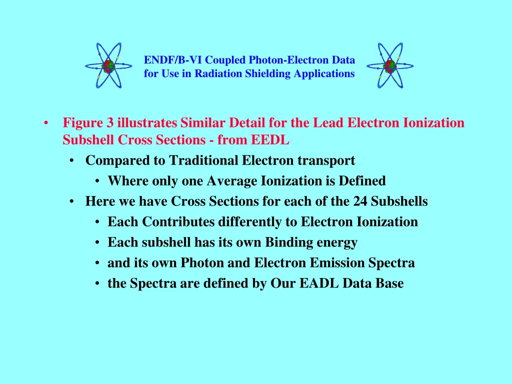 endf b vi coupled photon electron data 12
